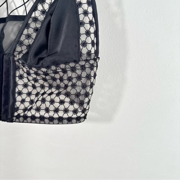 NWT Victorias Secret Lingerie Starburst Longline Unlined Triangle Bralette Small - Picture 2 of 9